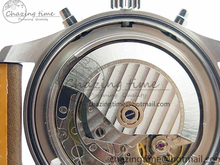 MIROTIME 0321 Pilot Chrono IW377726 ZF 1:1 Best Edition Green Dial on Brown Leather Strap A Trendsetting 7125